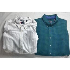 Lot of 2 Chaps Mens 4XB Easy Care Button Down Shirts